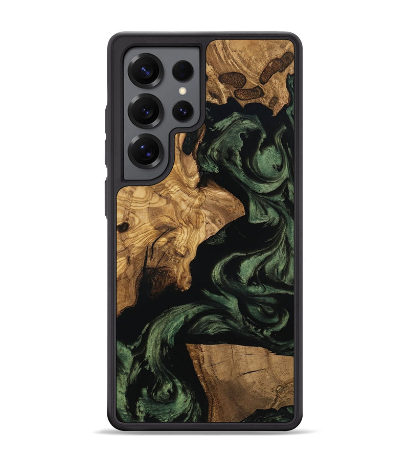 Galaxy S25 Ultra Wood Phone Case - Mayme (Ancient Olive, 801715)
