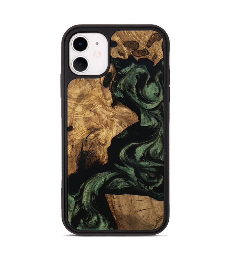 iPhone 11 Wood Phone Case - Mayme (Ancient Olive, 801715)