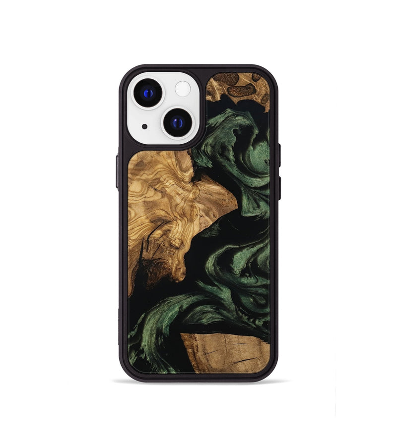 iPhone 13 mini Wood Phone Case - Mayme (Ancient Olive, 801715)