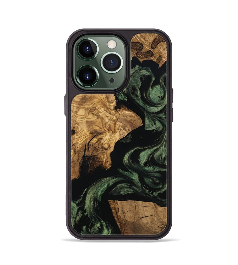 iPhone 13 Pro Wood Phone Case - Mayme (Ancient Olive, 801715)