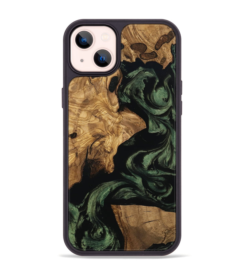 iPhone 14 Plus Wood Phone Case - Mayme (Ancient Olive, 801715)