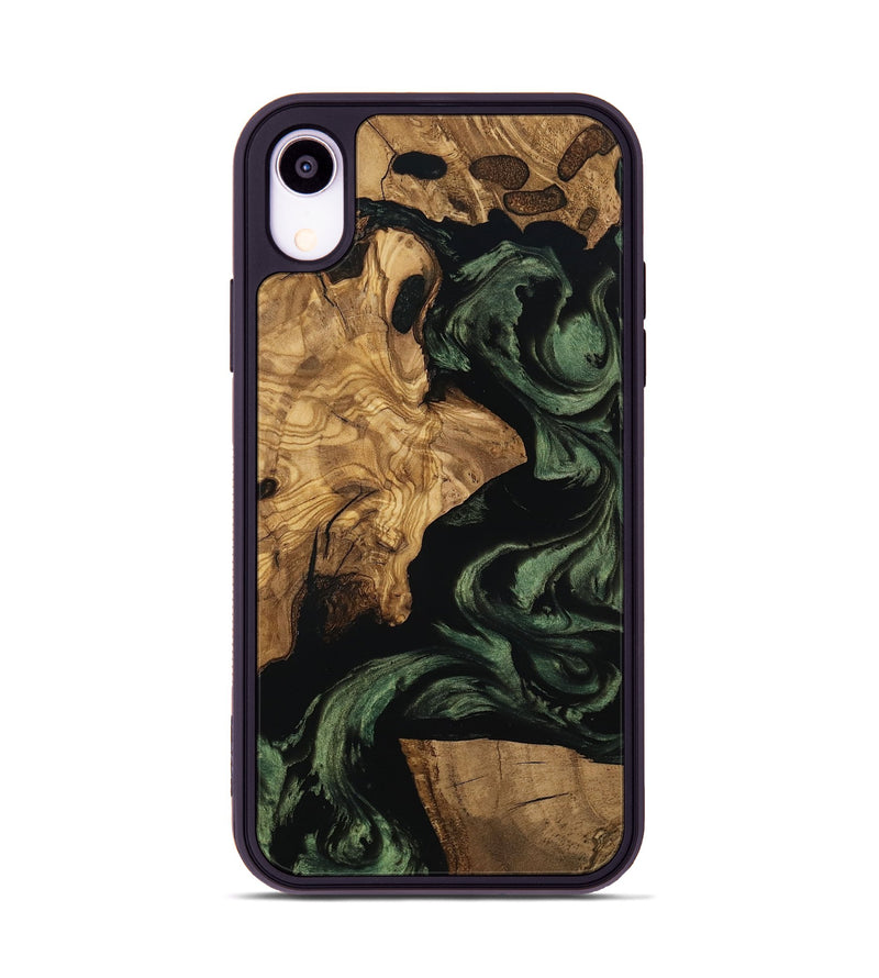 iPhone Xr Wood Phone Case - Mayme (Ancient Olive, 801715)