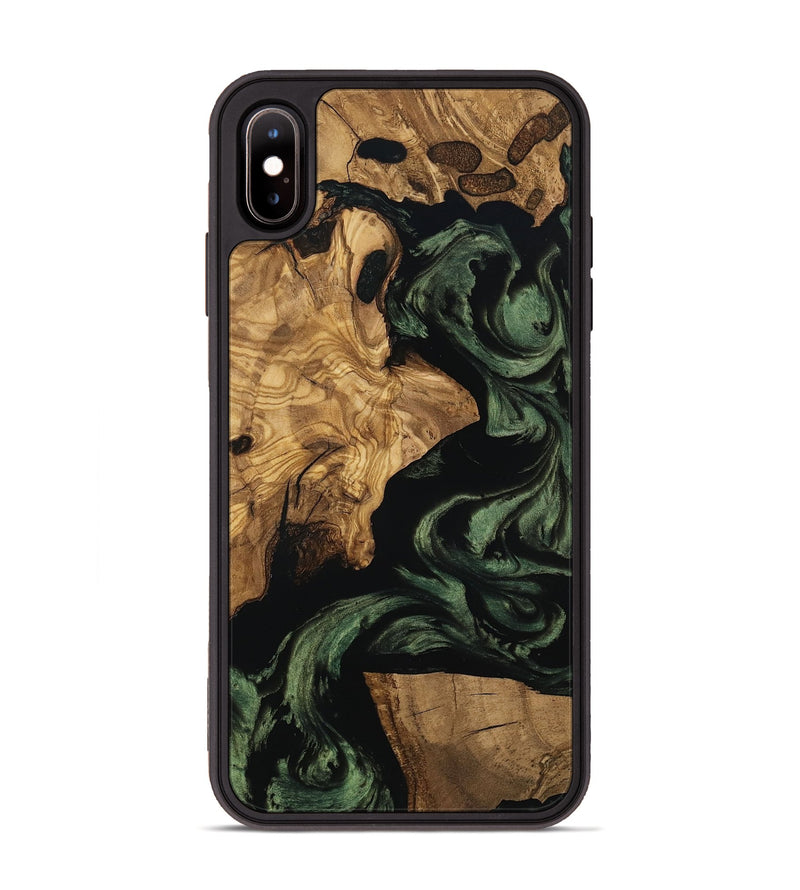 iPhone Xs Max Wood Phone Case - Mayme (Ancient Olive, 801715)