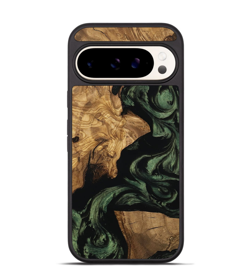 Pixel 9 Pro Wood Phone Case - Mayme (Ancient Olive, 801715)
