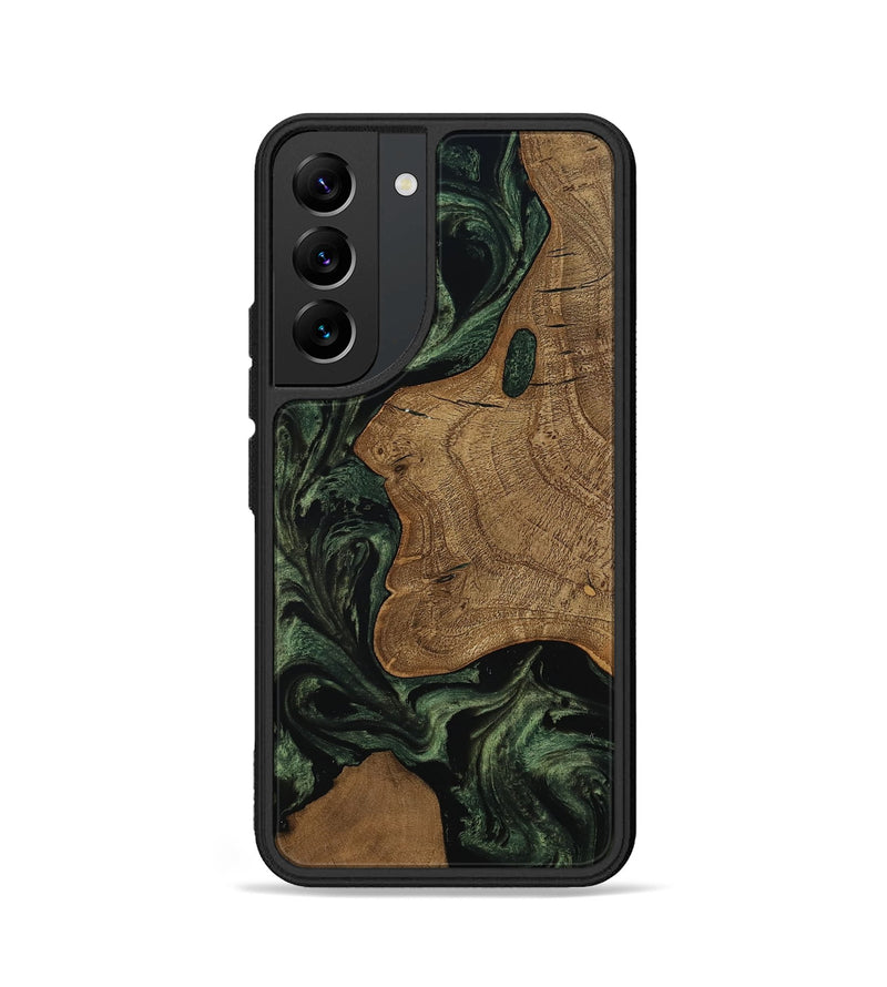 Galaxy S22 Wood Phone Case - Burl (Ancient Olive, 801718)