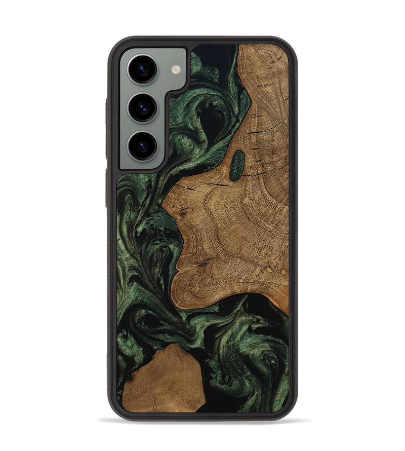 Galaxy S23 Plus Wood Phone Case - Burl (Ancient Olive, 801718)