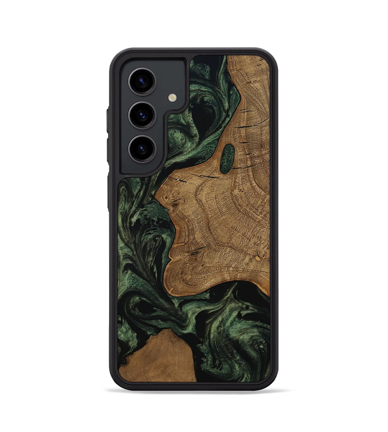 Galaxy S24 Wood Phone Case - Burl (Ancient Olive, 801718)