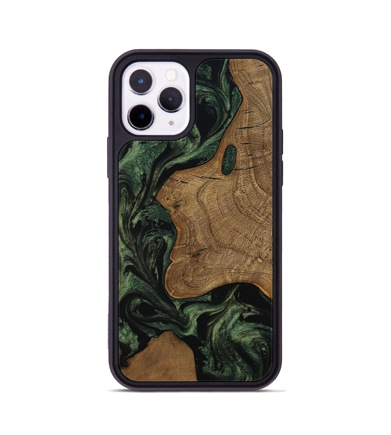 iPhone 11 Pro Wood Phone Case - Burl (Ancient Olive, 801718)