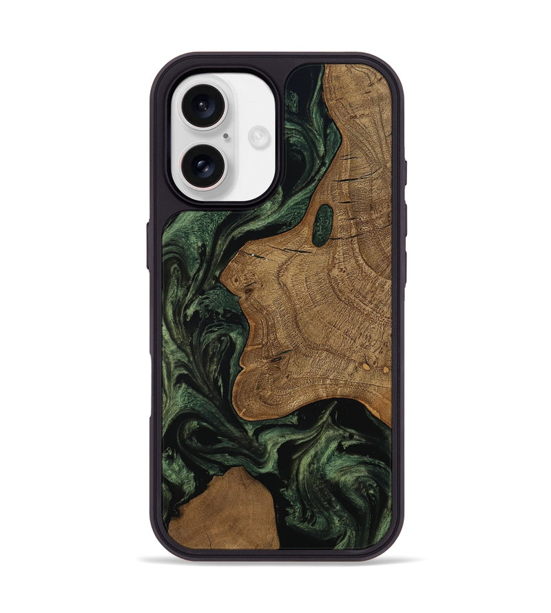iPhone 17 Wood Phone Case - Burl (Ancient Olive, 801718)