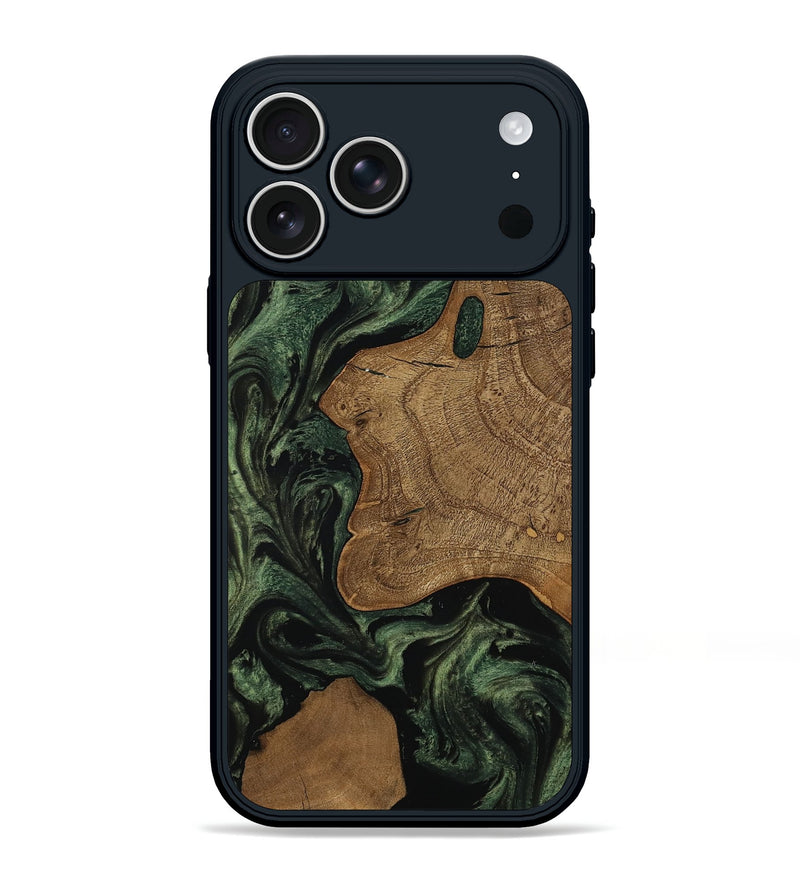 iPhone 17 Pro Max Wood Phone Case - Burl (Ancient Olive, 801718)