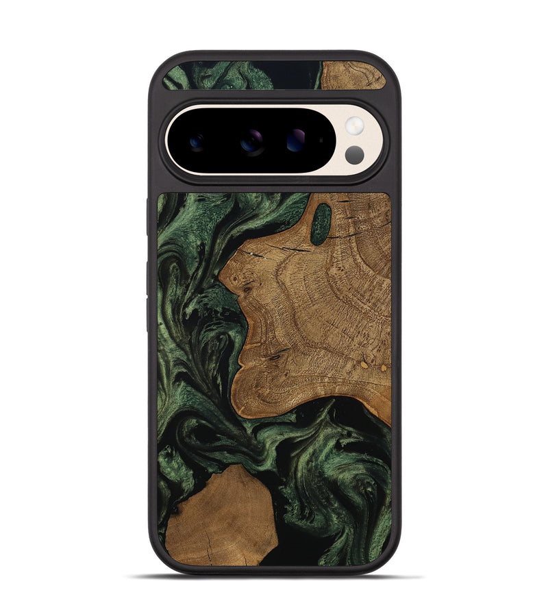 Pixel 10 Wood Phone Case - Burl (Ancient Olive, 801718)