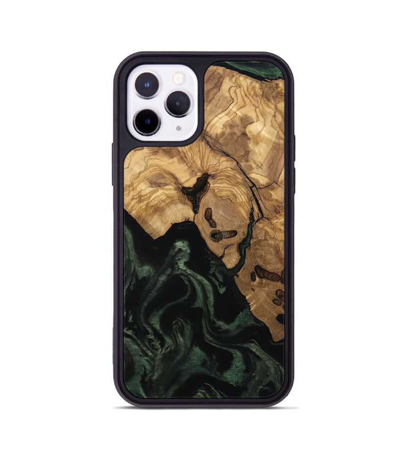 iPhone 11 Pro Wood Phone Case - Leilany (Ancient Olive, 801720)
