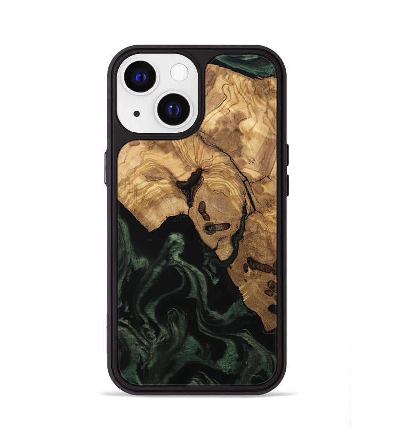 iPhone 13 Wood Phone Case - Leilany (Ancient Olive, 801720)