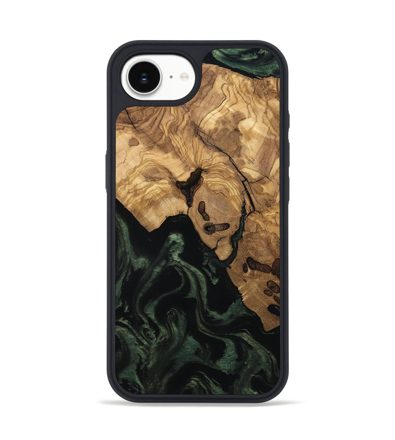 iPhone 16e Wood Phone Case - Leilany (Ancient Olive, 801720)