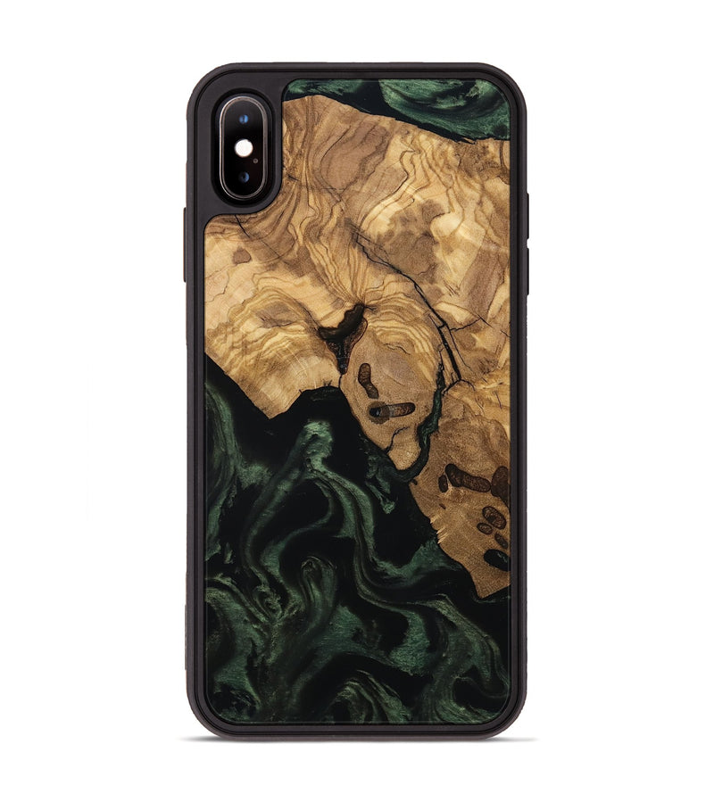 iPhone Xs Max Wood Phone Case - Leilany (Ancient Olive, 801720)