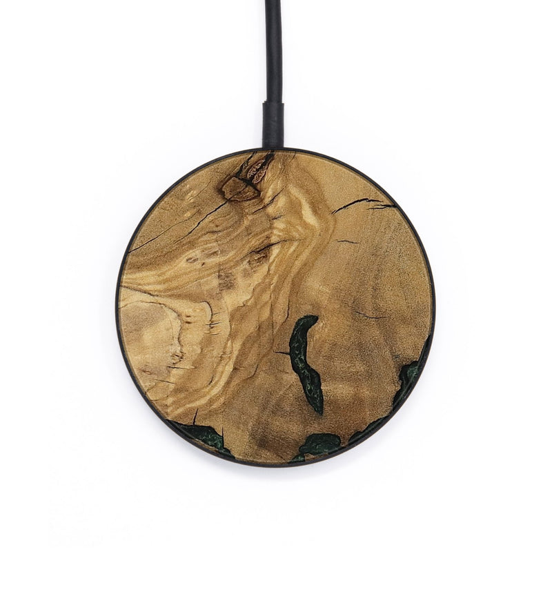 Circle Wood Wireless Charger - Reba (Ancient Olive, 801721)