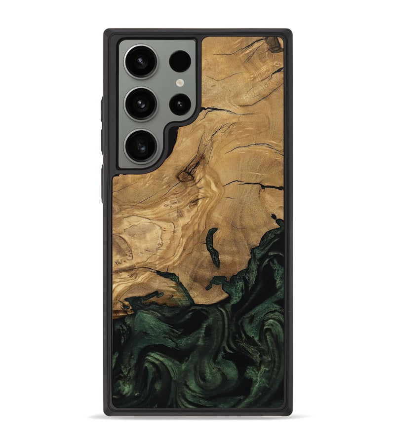 Galaxy S23 Ultra Wood Phone Case - Reba (Ancient Olive, 801721)