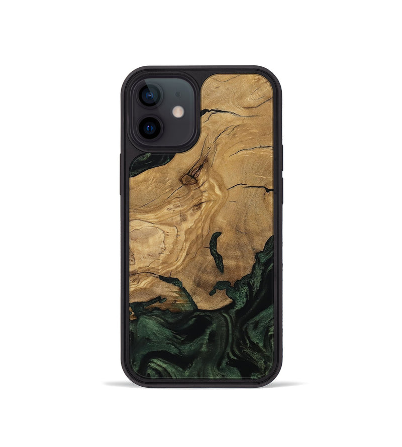 iPhone 12 mini Wood Phone Case - Reba (Ancient Olive, 801721)