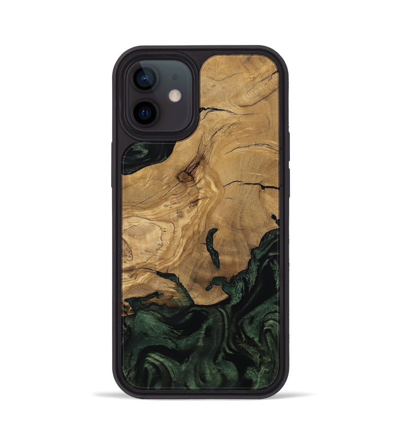 iPhone 12 Wood Phone Case - Reba (Ancient Olive, 801721)
