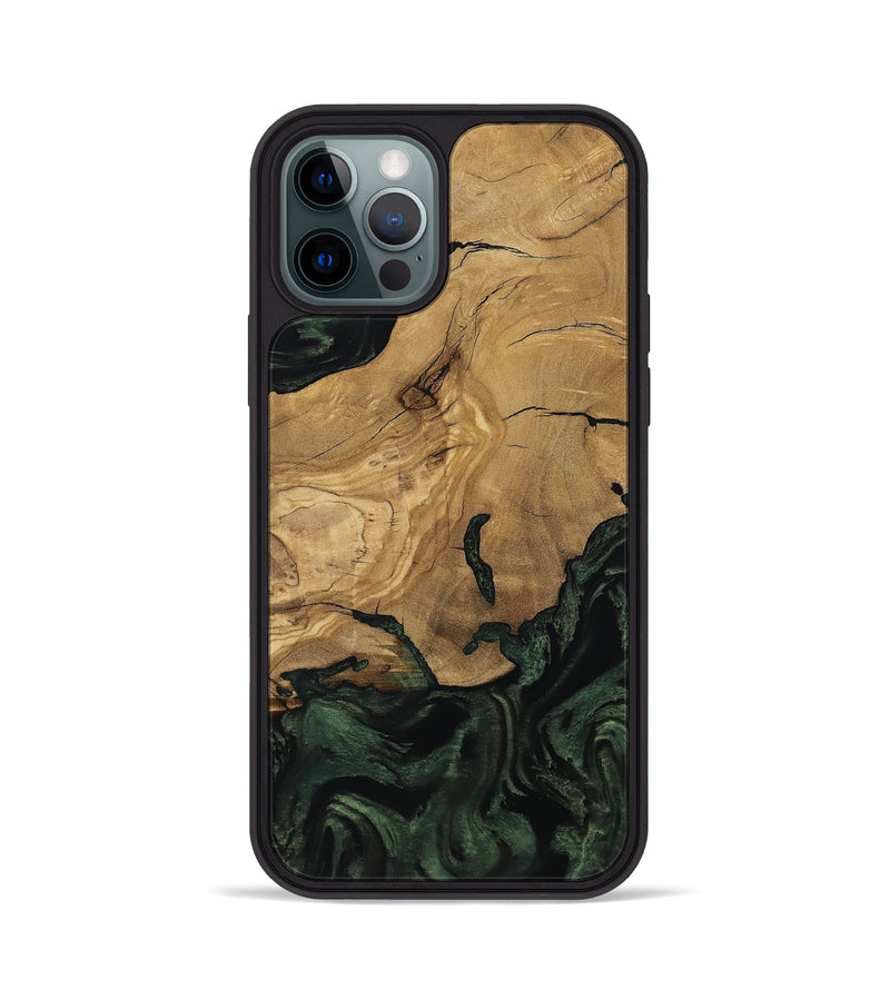 iPhone 12 Pro Wood Phone Case - Reba (Ancient Olive, 801721)
