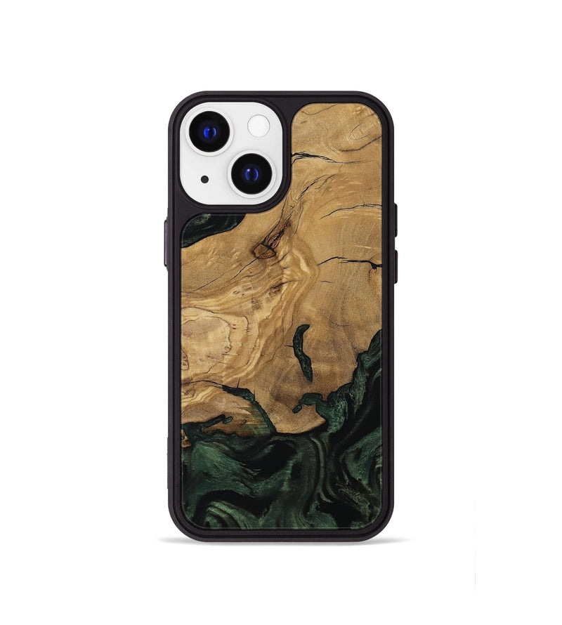 iPhone 13 mini Wood Phone Case - Reba (Ancient Olive, 801721)