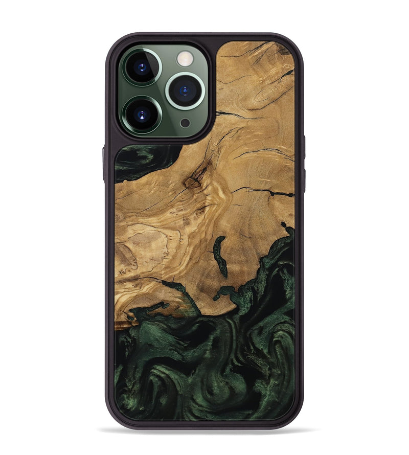 iPhone 13 Pro Max Wood Phone Case - Reba (Ancient Olive, 801721)