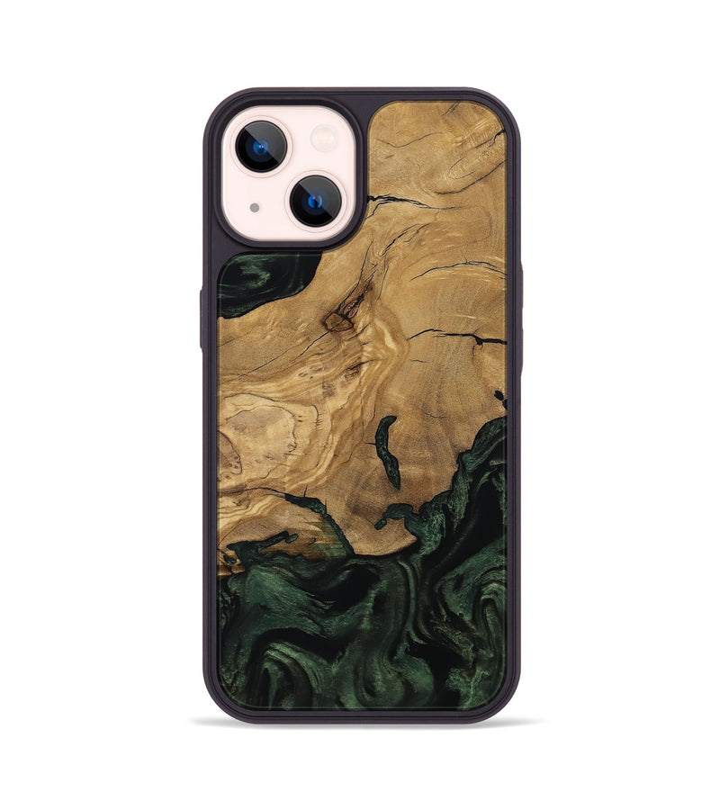 iPhone 14 Wood Phone Case - Reba (Ancient Olive, 801721)