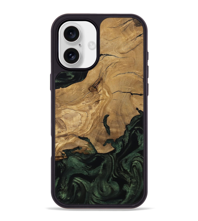 iPhone 16 Plus Wood Phone Case - Reba (Ancient Olive, 801721)