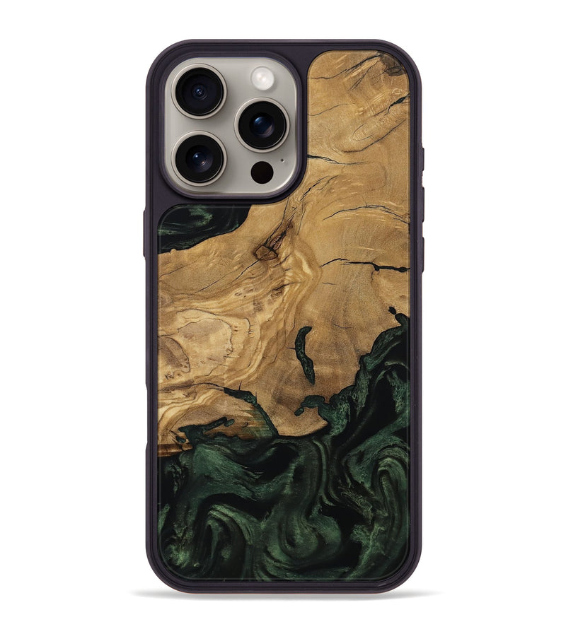 iPhone 16 Pro Max Wood Phone Case - Reba (Ancient Olive, 801721)
