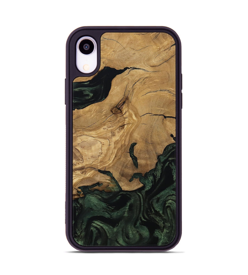 iPhone Xr Wood Phone Case - Reba (Ancient Olive, 801721)