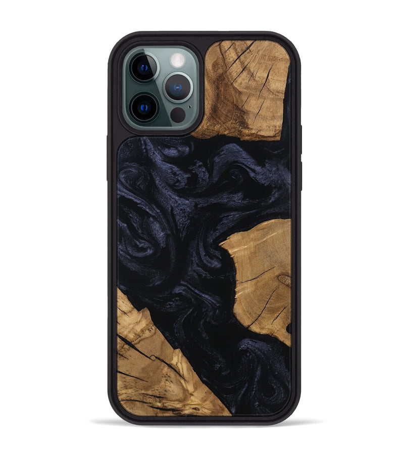 iPhone 12 Pro Max Wood Phone Case - Corene (Ancient Olive, 801722)