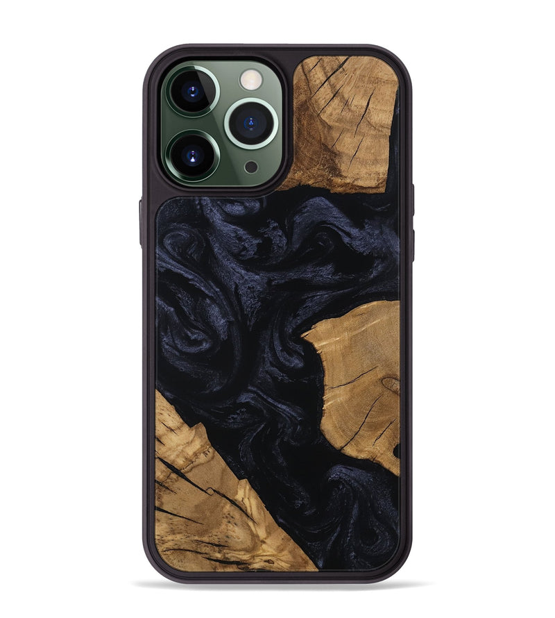 iPhone 13 Pro Max Wood Phone Case - Corene (Ancient Olive, 801722)
