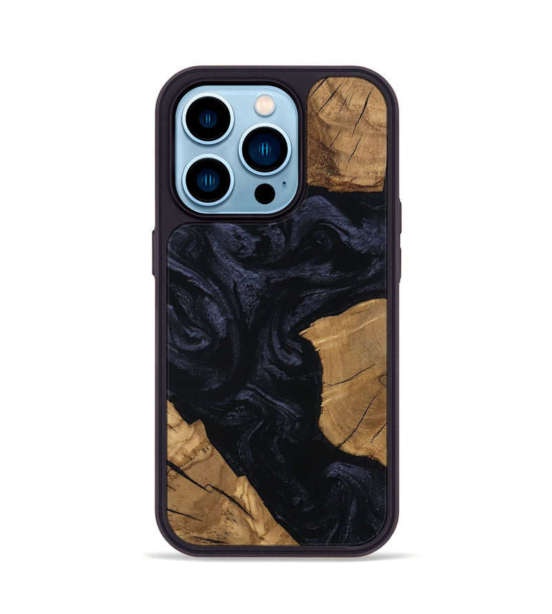 iPhone 14 Pro Wood Phone Case - Corene (Ancient Olive, 801722)