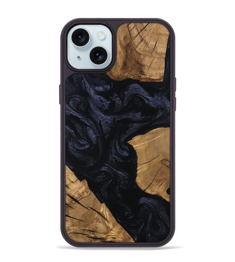 iPhone 15 Plus Wood Phone Case - Corene (Ancient Olive, 801722)