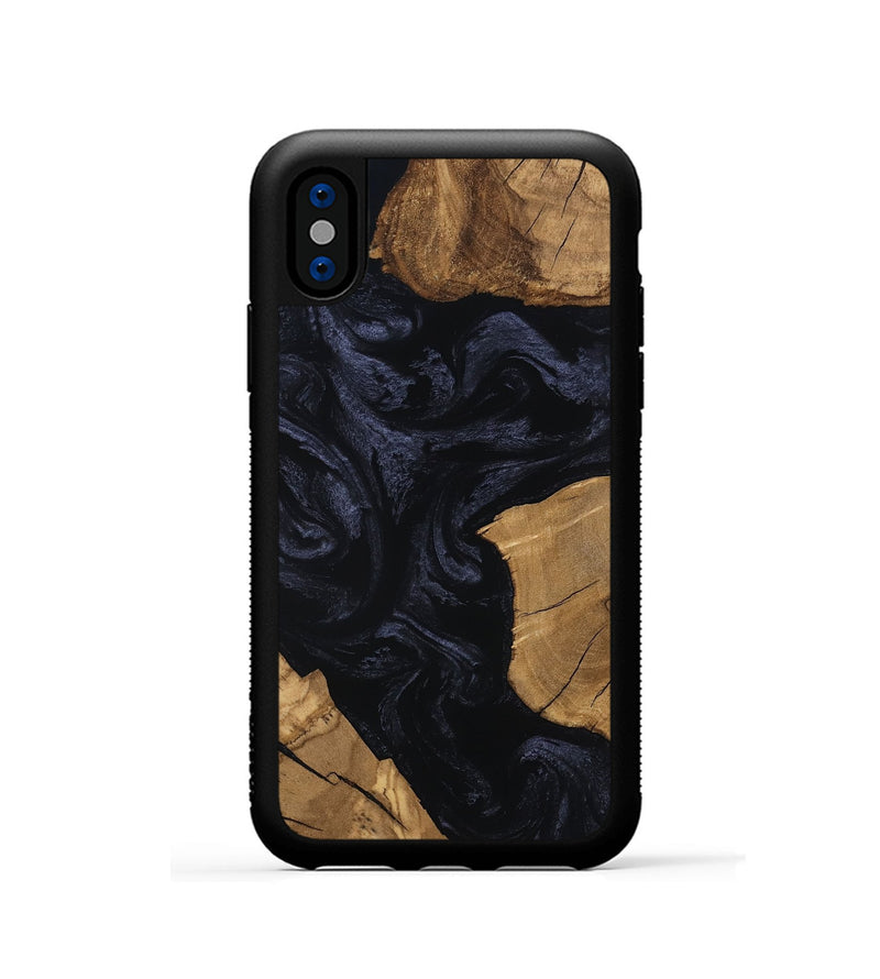 iPhone Xs Wood Phone Case - Corene (Ancient Olive, 801722)