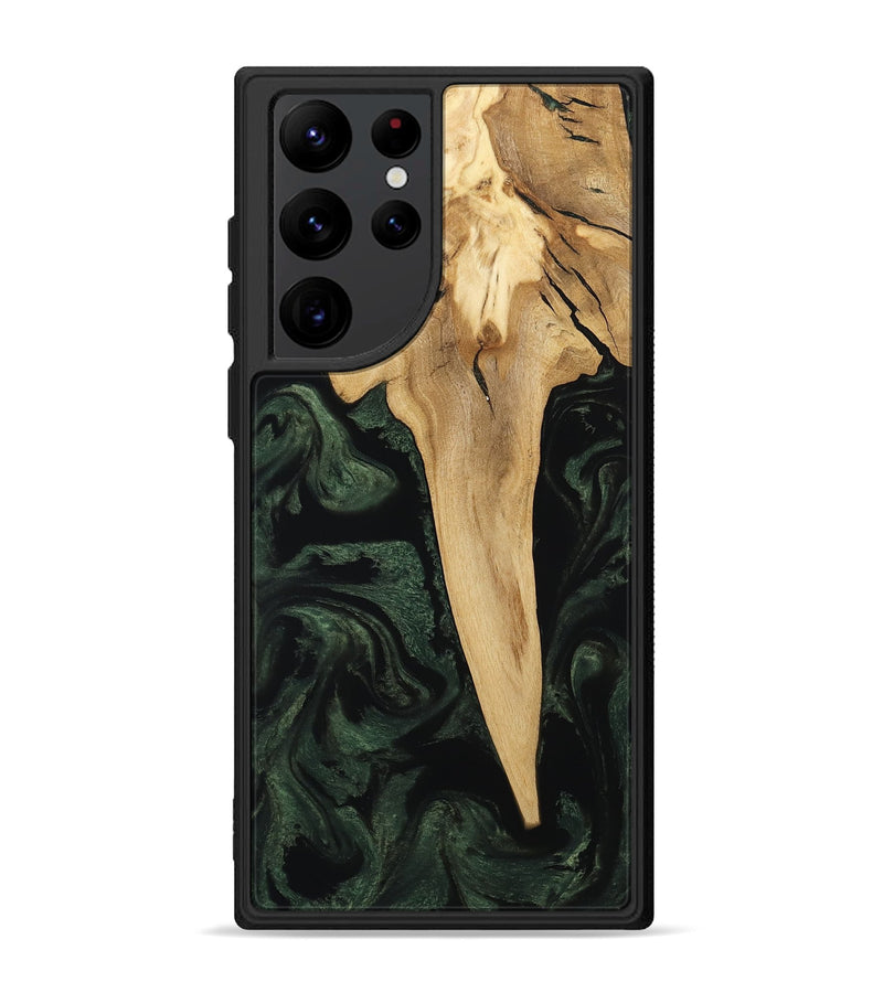 Galaxy S22 Ultra Wood Phone Case - Wilfred (Ancient Olive, 801723)