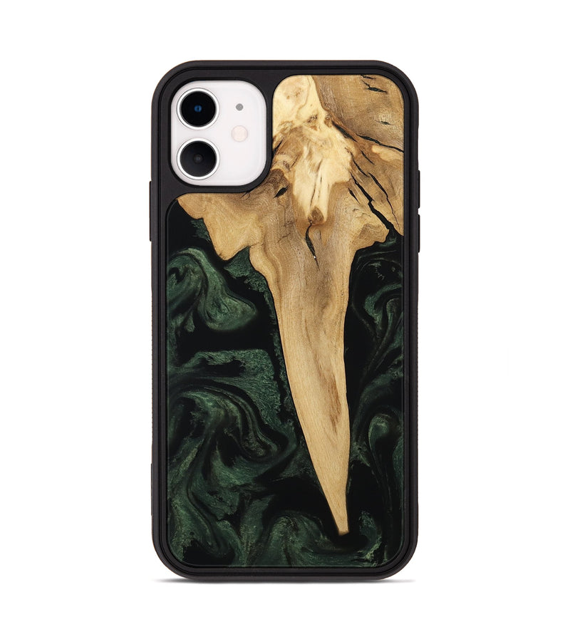 iPhone 11 Wood Phone Case - Wilfred (Ancient Olive, 801723)