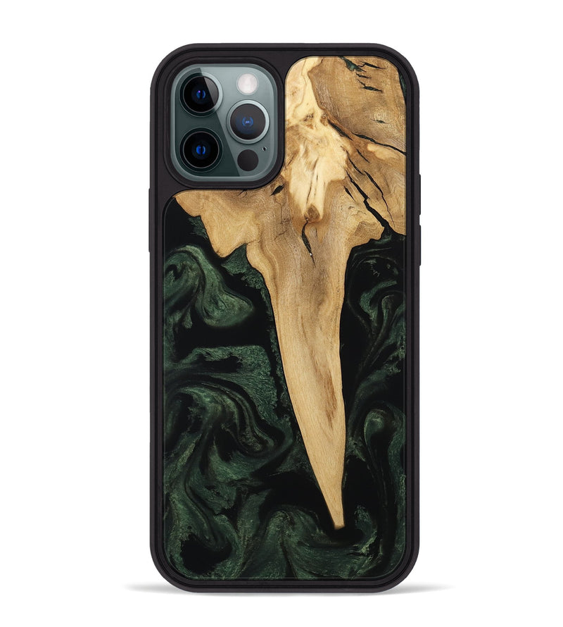 iPhone 12 Pro Max Wood Phone Case - Wilfred (Ancient Olive, 801723)