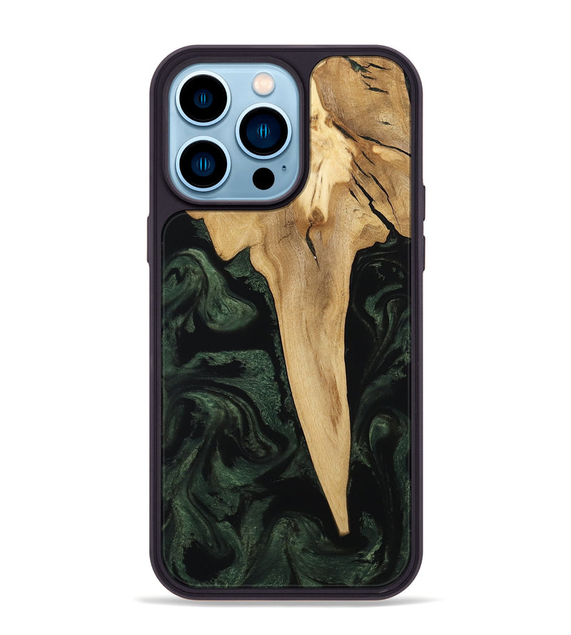 iPhone 14 Pro Max Wood Phone Case - Wilfred (Ancient Olive, 801723)