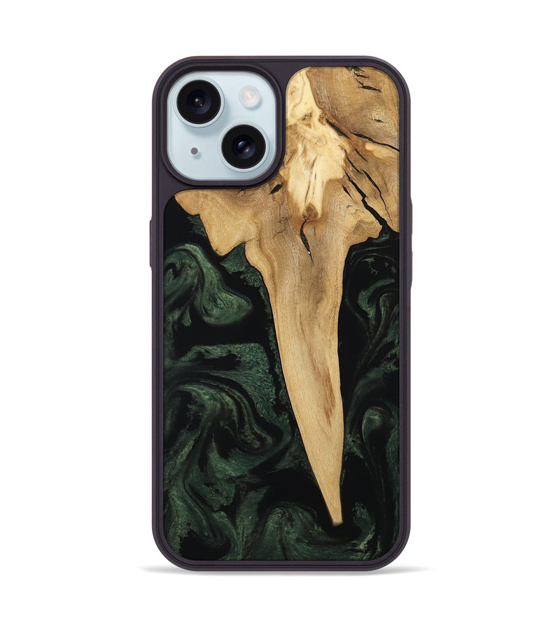 iPhone 15 Wood Phone Case - Wilfred (Ancient Olive, 801723)
