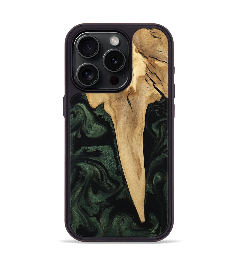 iPhone 15 Pro Wood Phone Case - Wilfred (Ancient Olive, 801723)