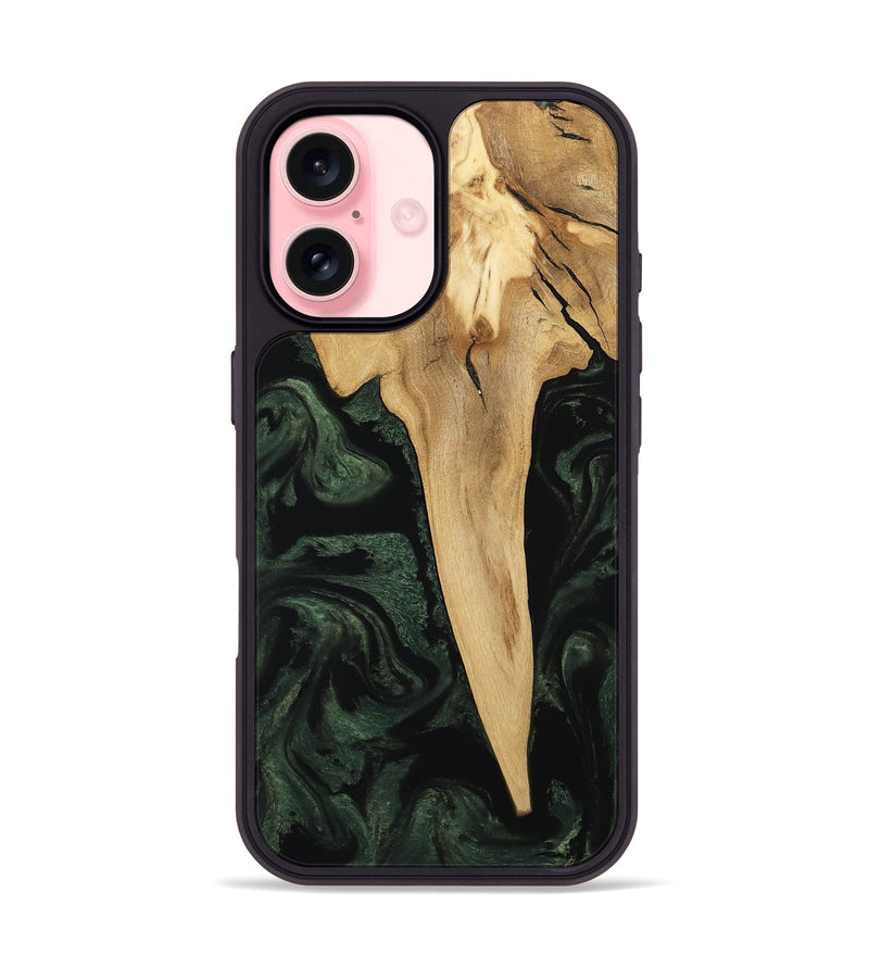 iPhone 16 Wood Phone Case - Wilfred (Ancient Olive, 801723)