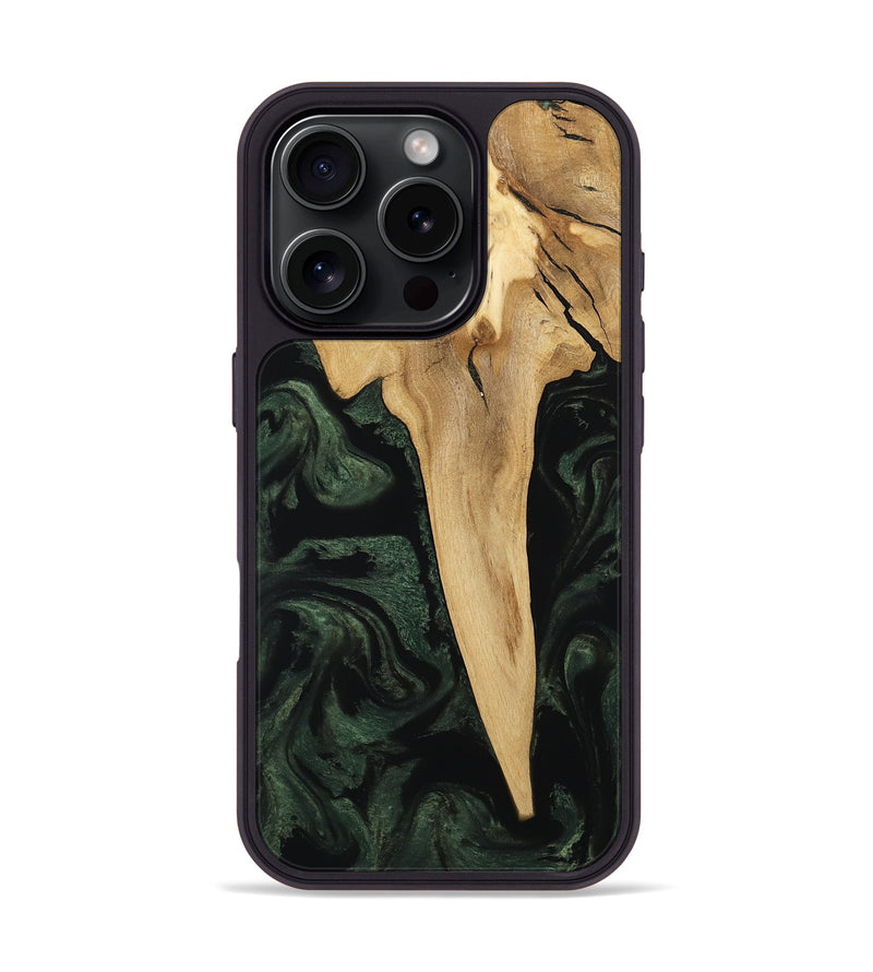 iPhone 16 Pro Wood Phone Case - Wilfred (Ancient Olive, 801723)