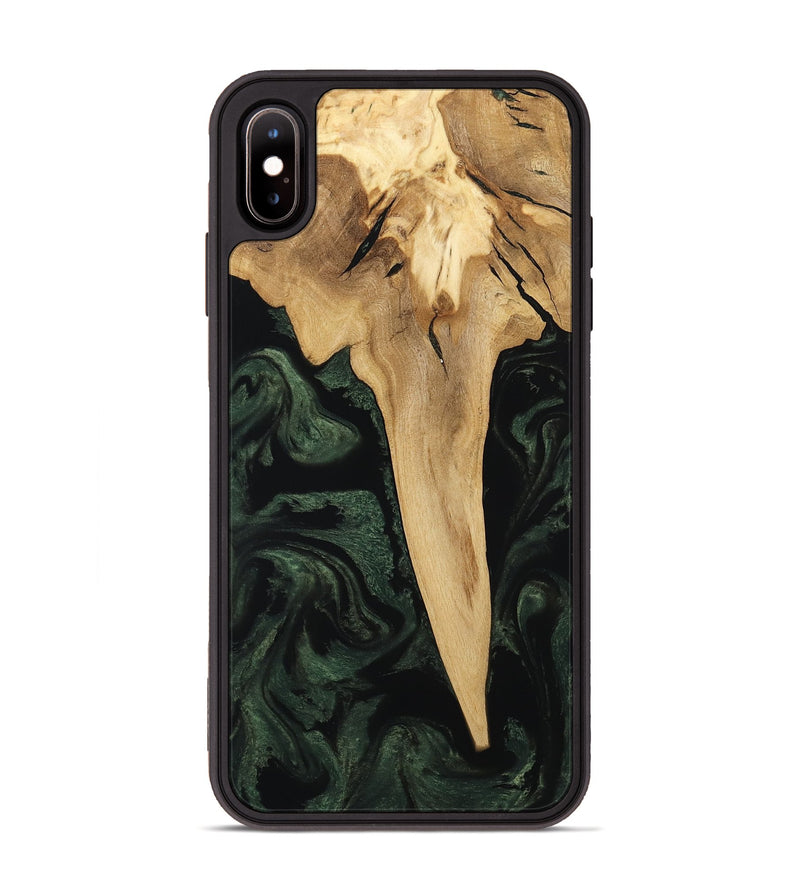 iPhone Xs Max Wood Phone Case - Wilfred (Ancient Olive, 801723)