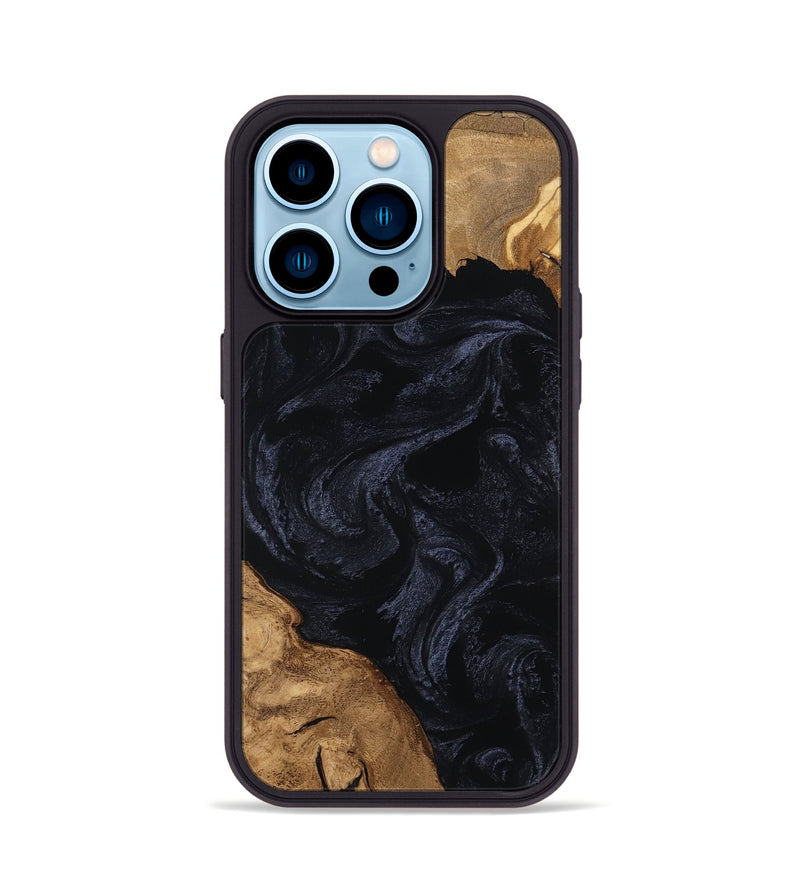 iPhone 14 Pro Wood Phone Case - Una (Ancient Olive, 801724)