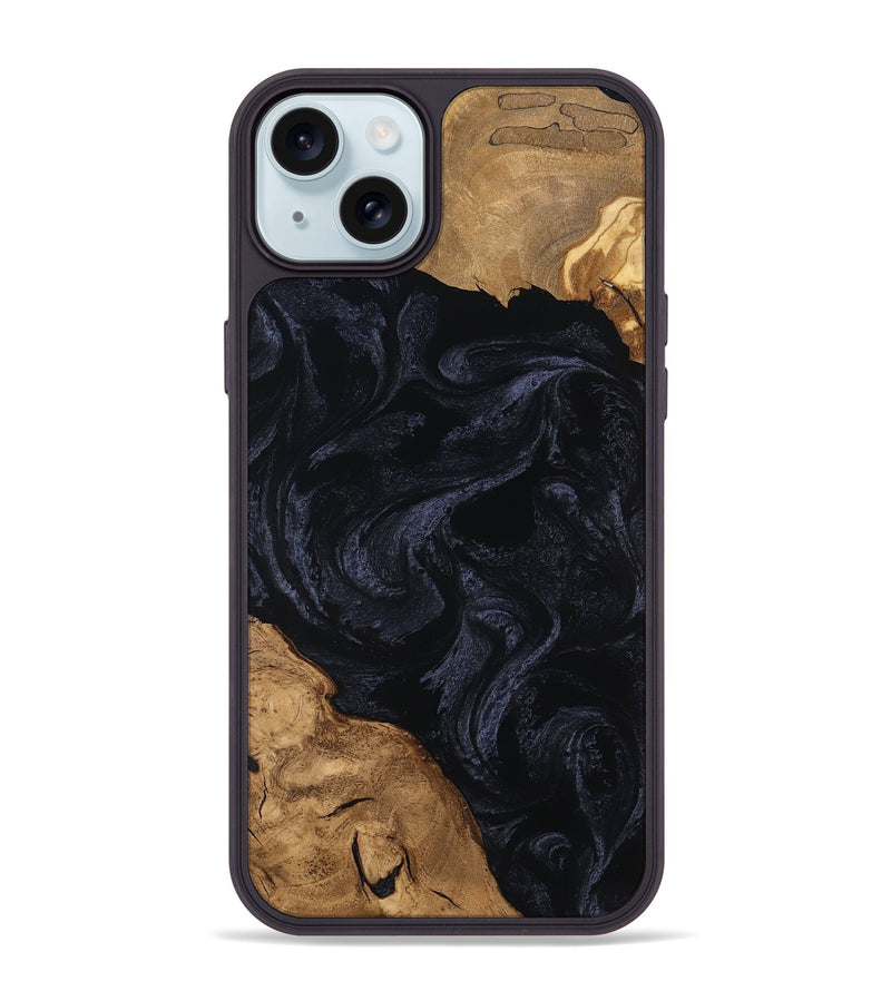 iPhone 15 Plus Wood Phone Case - Una (Ancient Olive, 801724)