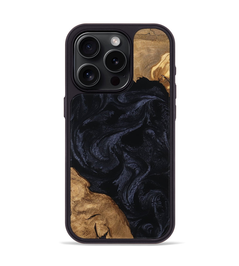 iPhone 15 Pro Wood Phone Case - Una (Ancient Olive, 801724)