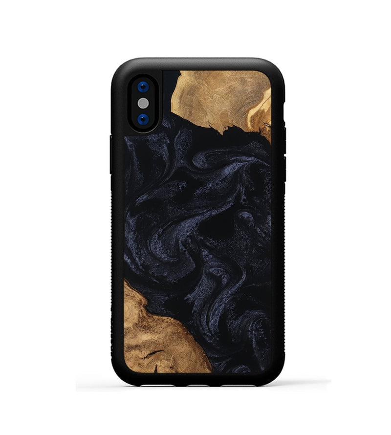 iPhone Xs Wood Phone Case - Una (Ancient Olive, 801724)