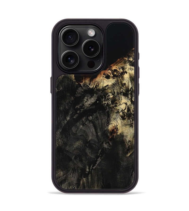iPhone 15 Pro Wood Phone Case - Amarion (Wood Burl, 801726)