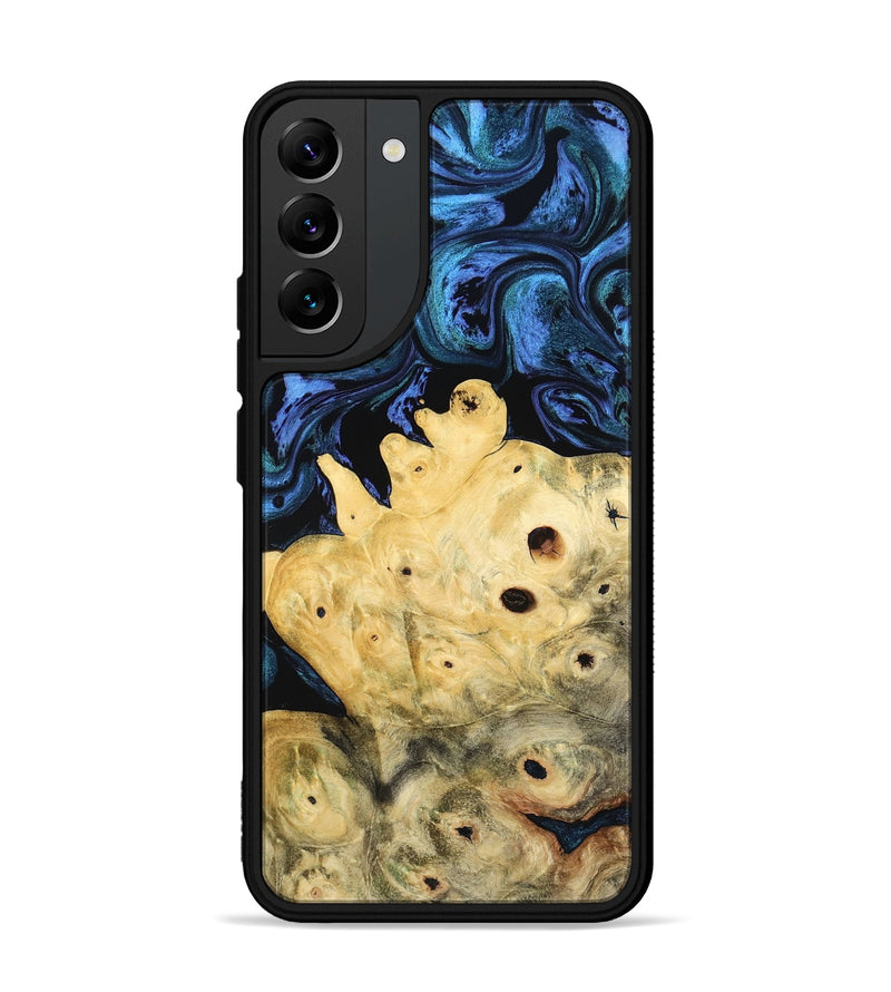 Galaxy S22 Plus Wood Phone Case - Davian (Blue, 801727)